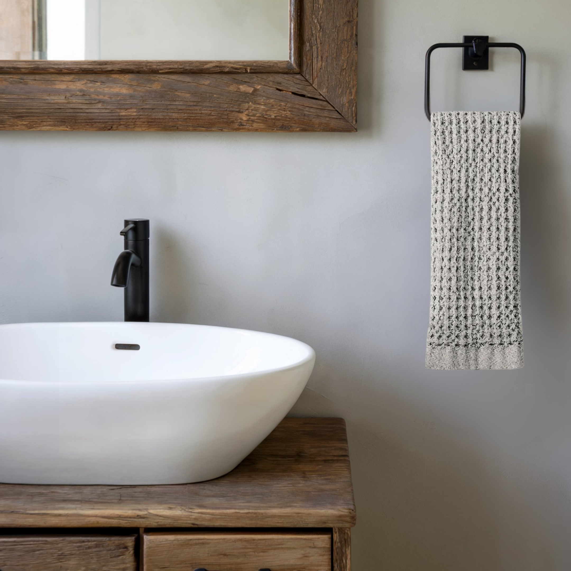 Egyptian Cotton Waffle Bath Towels 2pcs