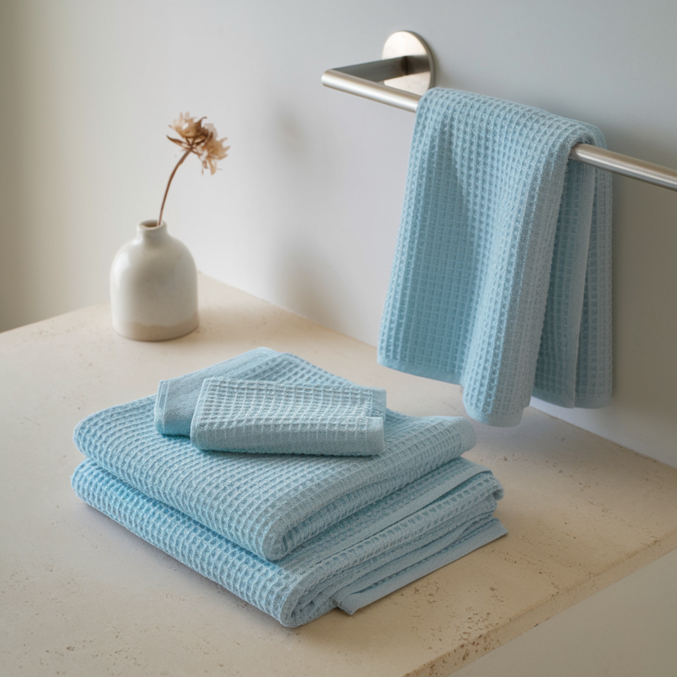 Egyptian Cotton Waffle Hand Towels 10pcs