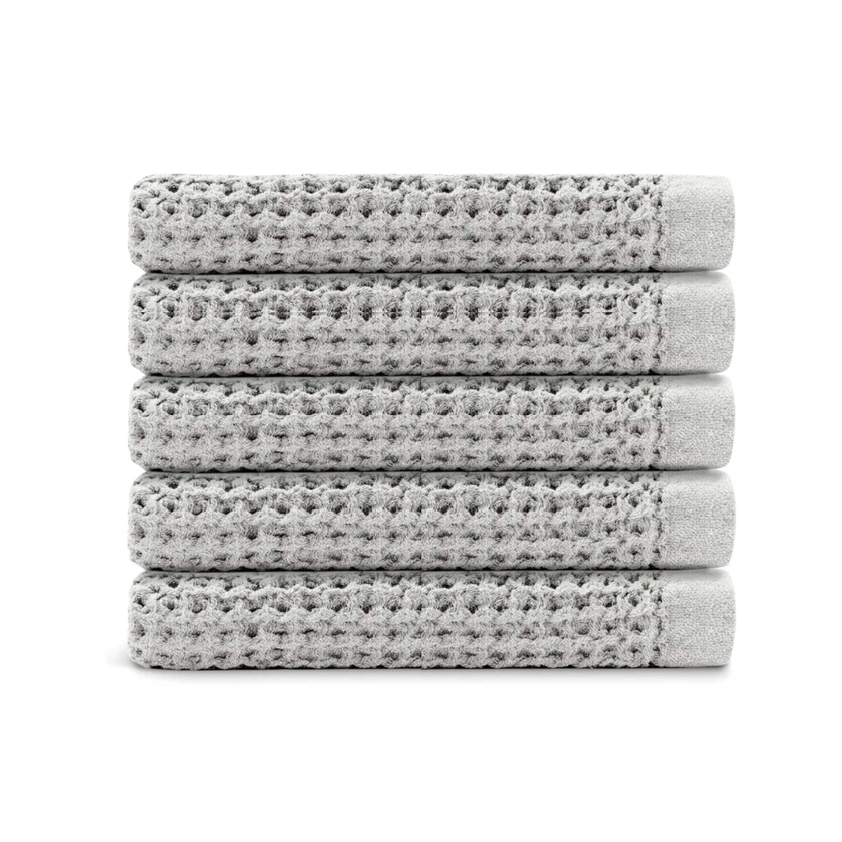 Egyptian Cotton Waffle Bath Towels 5pcs