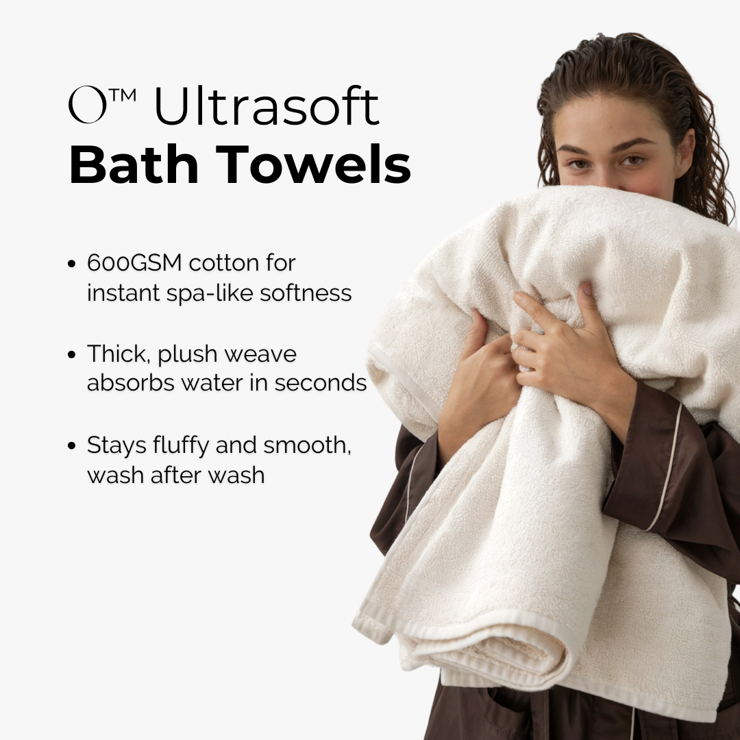 Ultrasoft Egyptian Cotton Bath Towels 2pcs (55x28in)